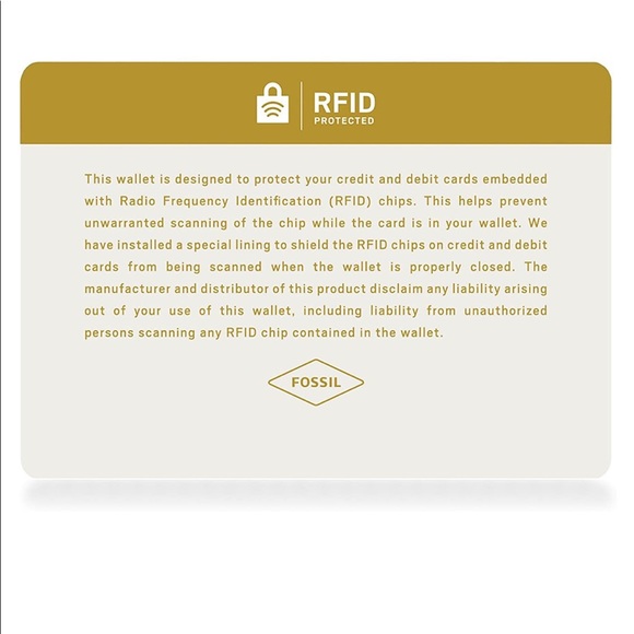 Black fssil wallet leather nwt - Picture 6 of 11